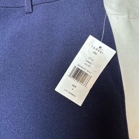 Tahari ASL Women’s Midnight Navy Pants, Size 4. Pants only - Picture 7 of 10